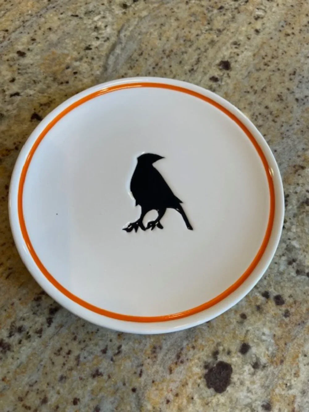 Halloween Williams Sonoma Trick or Treat Set of 4 Appetizer Plates NIB 2012